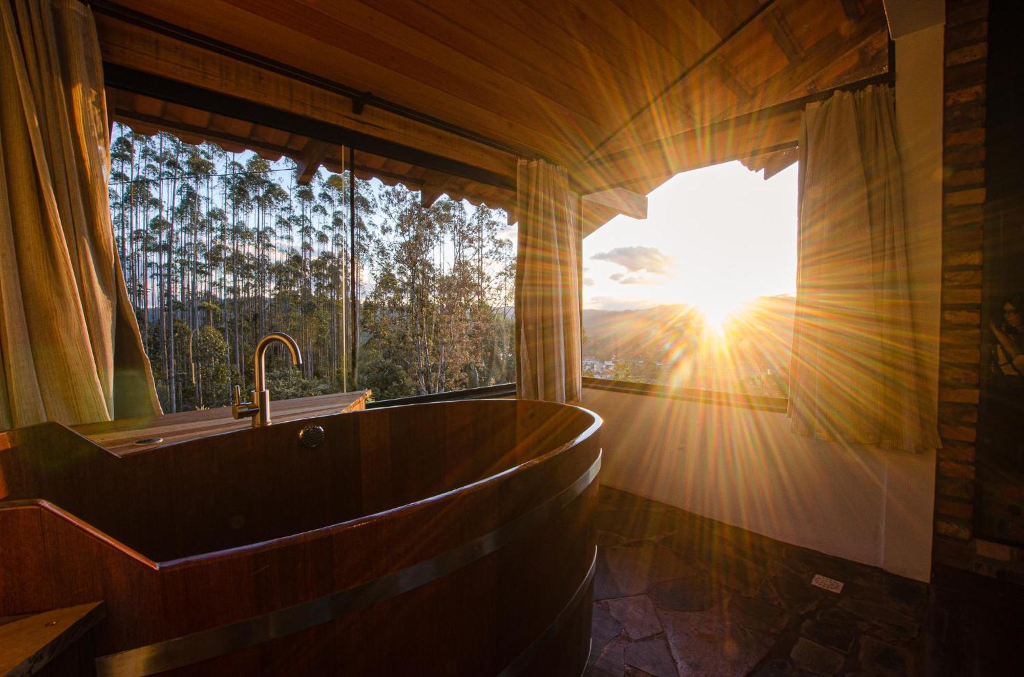 Cabana Tramonto Di Lourdes Doutor Pedrinho Bagian luar foto